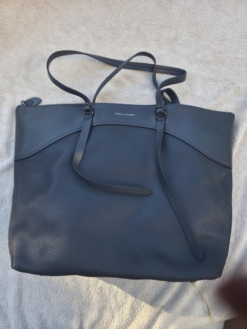Rebecca Minkoff Navy Leather Tote